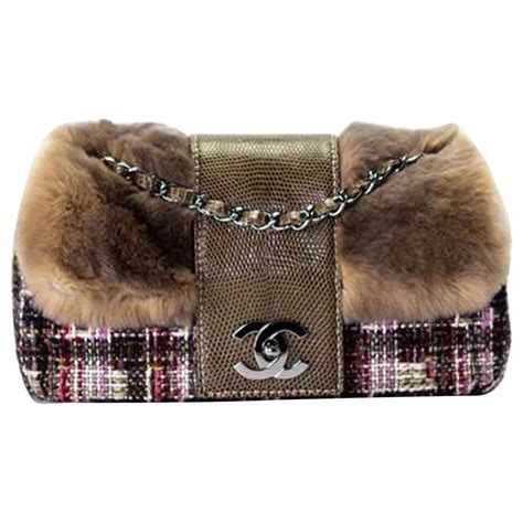 chanel fur handbags